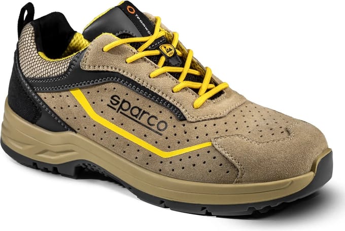 Sparco Werkschoenen S1PS - Indy Colton - Beige/Geel — bruin — 44