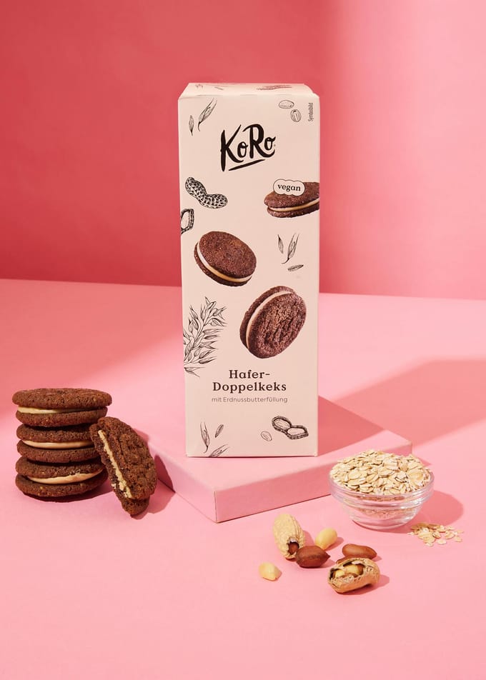 Haverkoekjes met pindakaasvulling 180 g