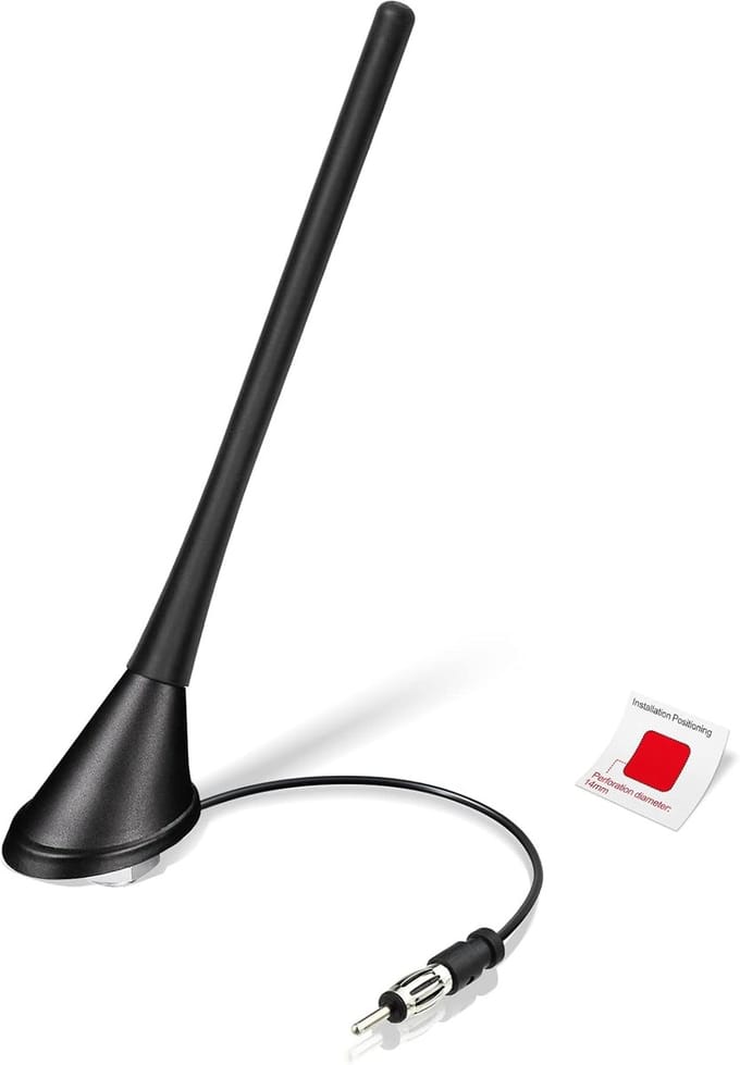 Universele Auto Dakantenne met Versterker voor AM/FM Radio Ontvangst