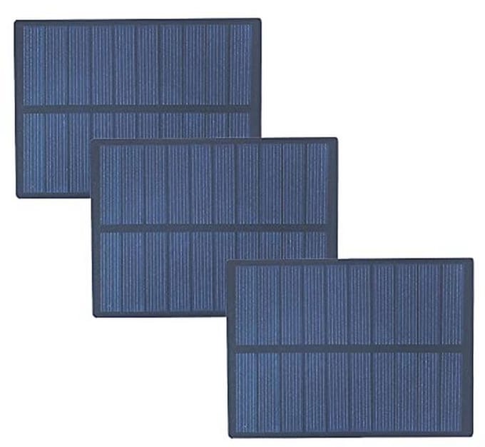 Set van 3 Mini Zonnepanelen 1,3 W 5 V voor DIY Projecten, Camping en Buitenactiviteiten