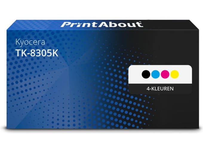 PrintAbout huismerk Toner TK-8305K 4-kleuren Multipack Geschikt voor Kyocera