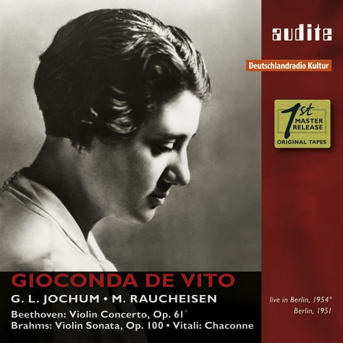 Gioconda De Vito & Michael Raucheisen - Gioconda de Vito plays Beethoven, Brahms & Vitali (CD)