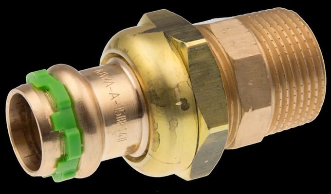 VSH SudoPress Koper Doorvoerkopeling FM 28xR1" Type SP4331GV, 6672567