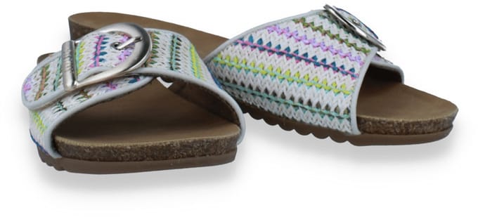 Mustang Dames Slipper -multi | Off White | Maat: 39