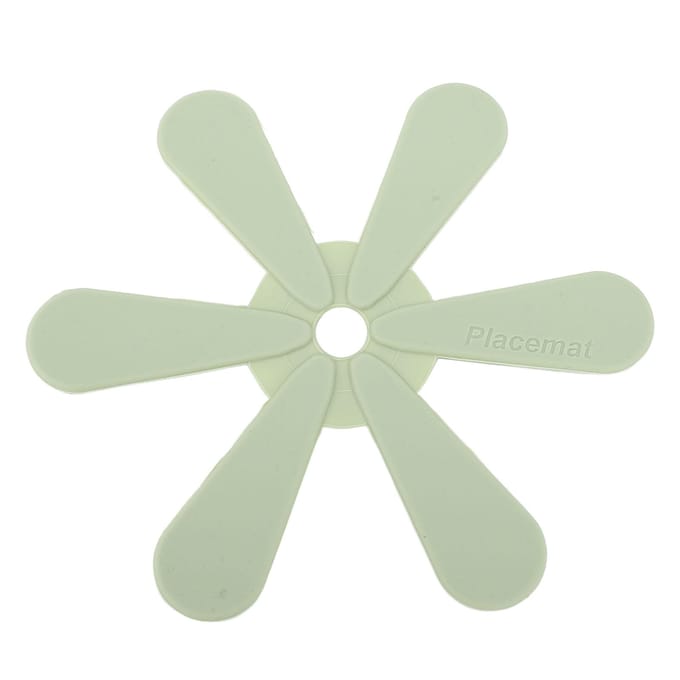 Siliconen Onderzetter Geïsoleerd Hittebestendig Antislip Bloemvorm Hete Pan Mat voor Eettafel white