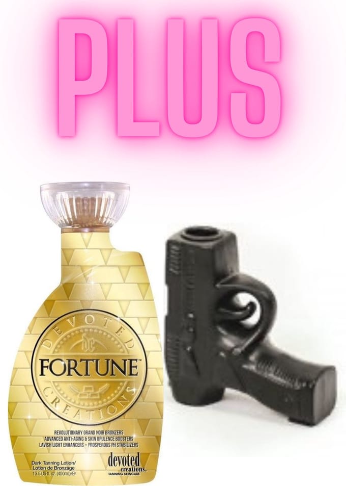 Devoted Creations Fortune 400 ml PLUS Kandelaar Pistool Zwart 12 cm !