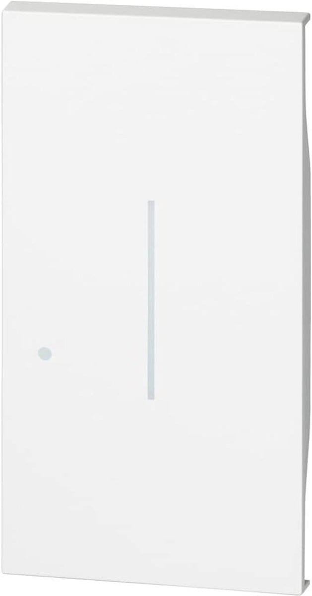 Drukknop Wit - Schakelaar Knop - Verlichting Bediening - Living Now Serie - 2 Modules - Wit