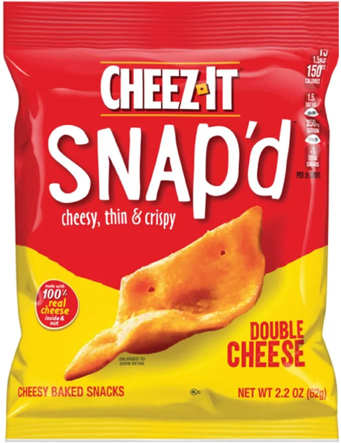 Cheez-It Snap'd Double Cheese (6 x 62g)