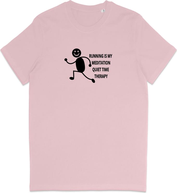 T Shirt Dames Heren - Hardlopers - Quote Grappig - Joggers - Roze - Maat M