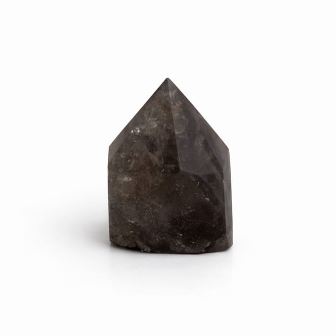 Gepolijste edelsteenpunten - Rookkwarts (ongeveer 5-6 stuks)