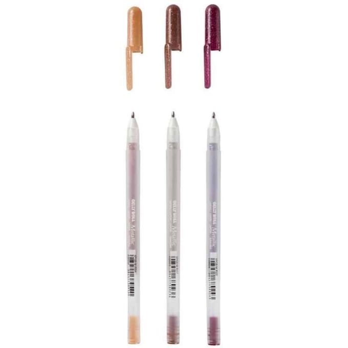 Sakura Gelly Roll Metallic gelpen set 3 - Nature - glans effect
