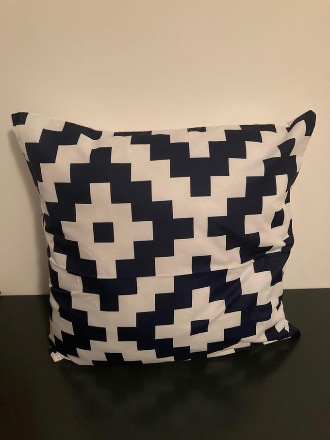 Nordic Geometry Collection Kussenhoes – Dark Blue Edition - 45x45 cm