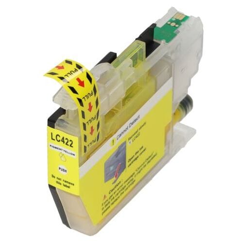 PrintAbout Inktcartridge LC-422Y Geel geschikt voor Brother