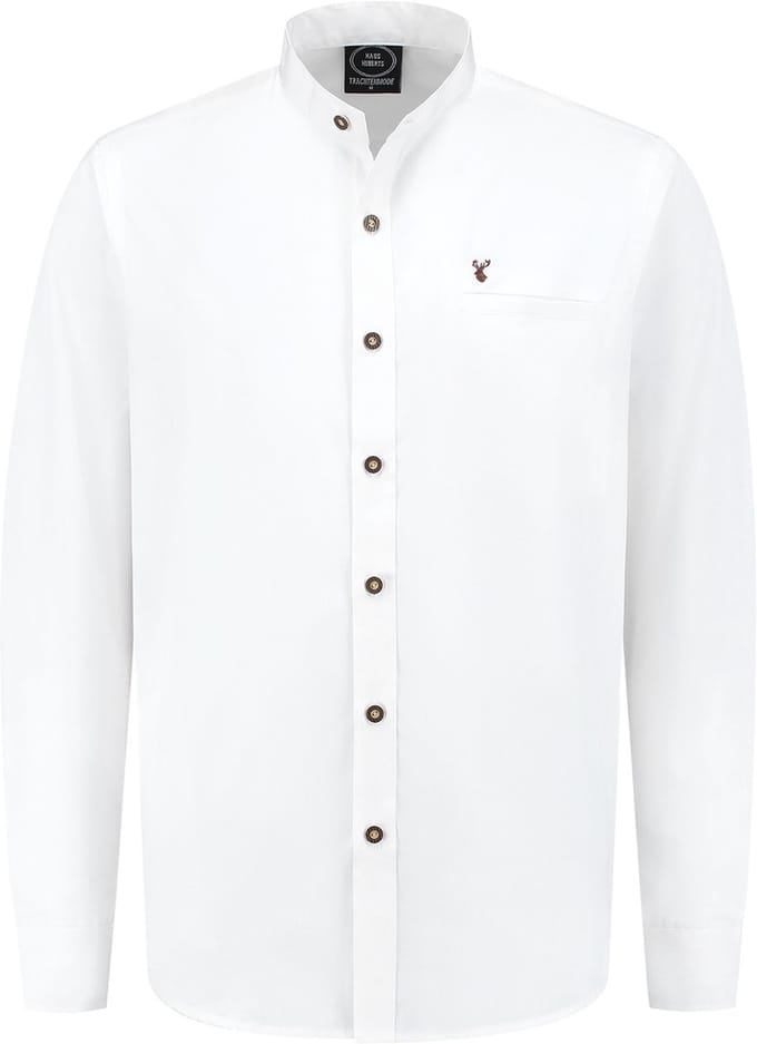 Oktoberfest Overhemd Heren - Wit - Heren Blouse - Maat S