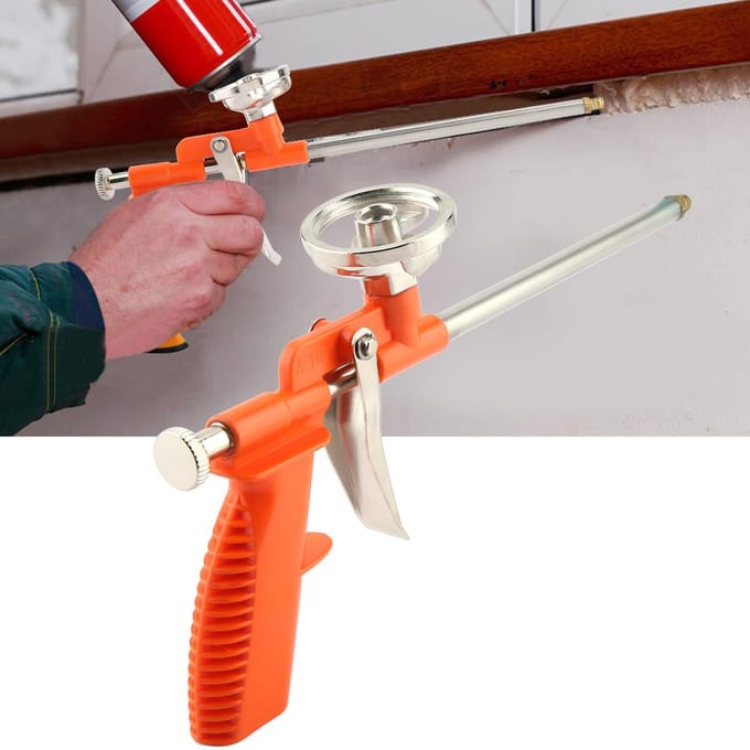 Spuitschuim Isolatiepistool Expanderend Spuitpistool Vul- Afdichtings Applicator Gereedschap orange