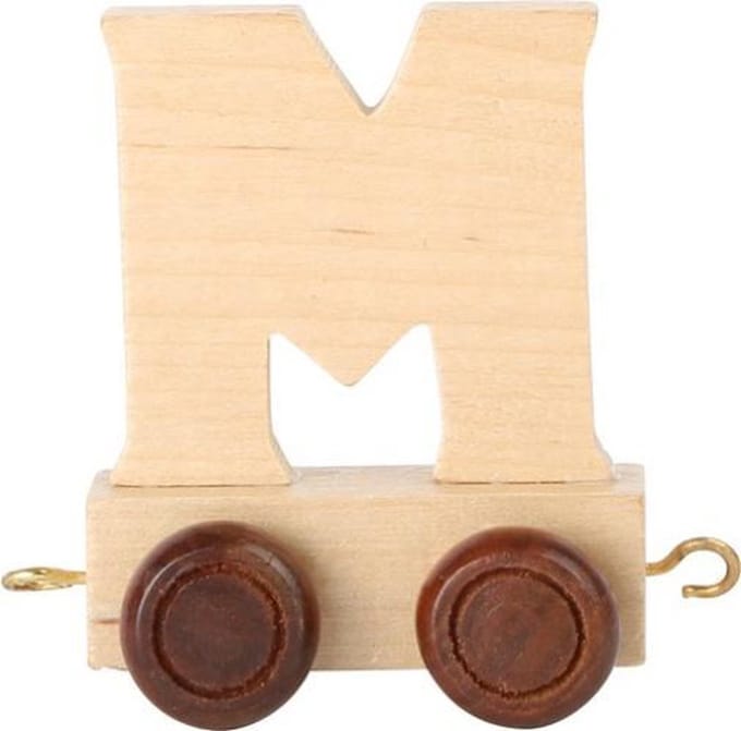 Small Foot - Wooden Letter Train - M - 12 pieces