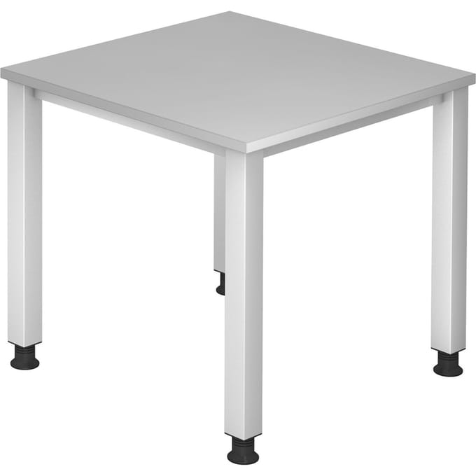 QUEO 8 S | Bureau - Grijs 80 x 80 Tafelhoogte I In hoogte verstelbaar