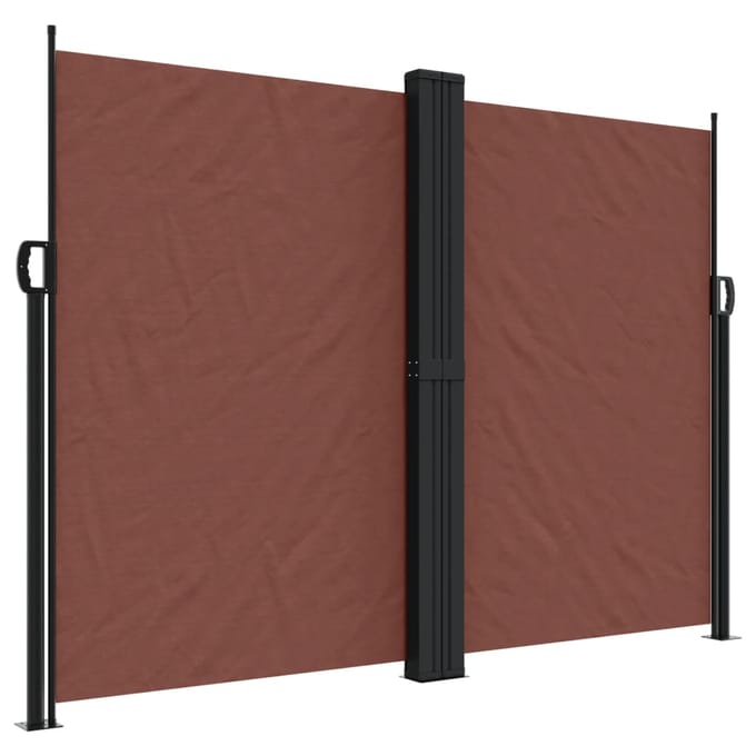 vidaXL - Windscherm - uittrekbaar - 180x1000 - cm - bruin