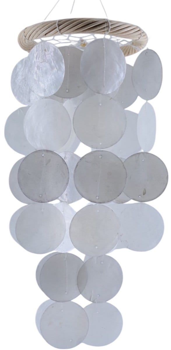 Chimne Capiz Dia. 12cm - Grey Natural