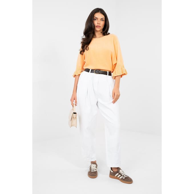 Valeria Corduroy Pants - Wit / One Size