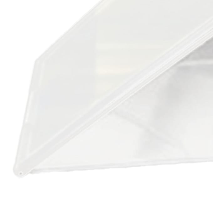 2 STUKS Driehoekige Sandwichcontainer Transparant Wasbaar Multifunctionele Sandwich Opbergdoos white