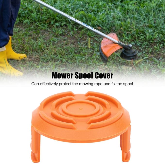 4 Pièces Cache Bobine Tondeuse à Gazon Coupe-Bordures Accessoire de Rechange pour Worx WA0010- Strimmer