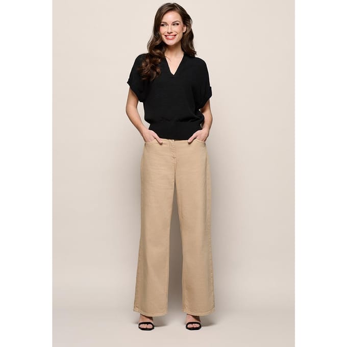 Livia Denim Broek Zand