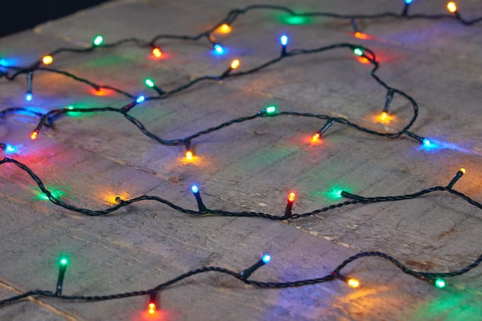 Anna's Collection Kerstverlichting - 120 leds - gekleurd - 12 meter - buiten en binnen