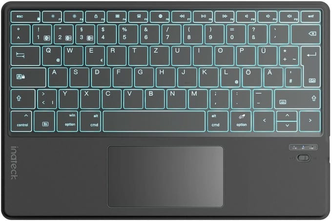 Inateck KB01104_GRAY, Toetsenbord, Apple, iPad Pro 11, Grijs, 1 stuk(s)