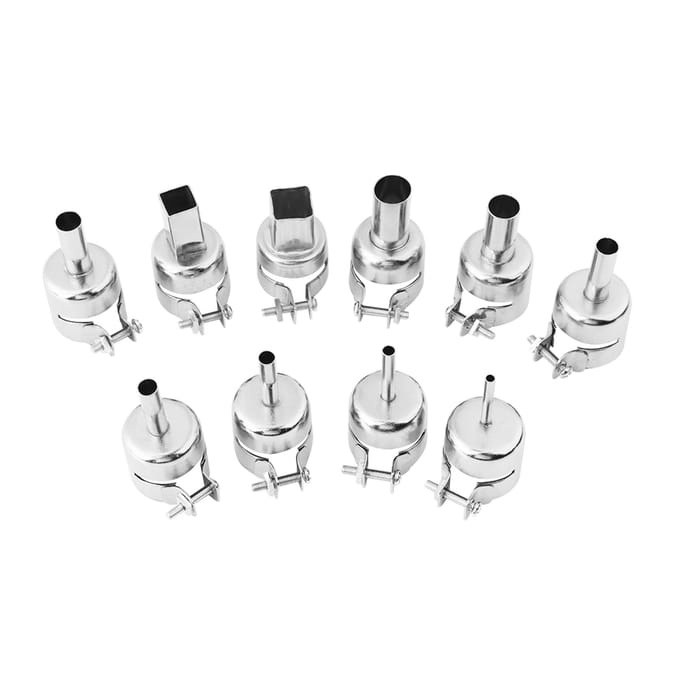 10 stuks Set Heteluchtpistool Mondstukken Kits Voor Hetelucht Soldeerstation Reparatiegereedschap