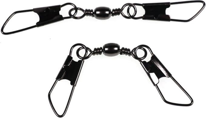 Spro Black Dubbel Safety-Snap Barrel Wartel - Maat 16