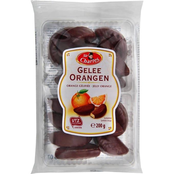 SirCharles Sinaasappeljelly in Chocolade 200 g