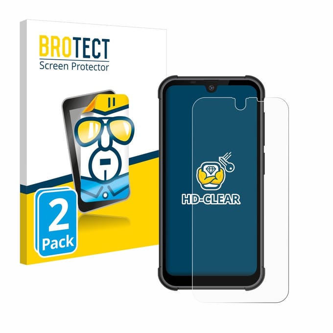 BROTECT - Screenprotector voor Beafon MX1 - Folie Beschermfolie transparant 2 Stuks