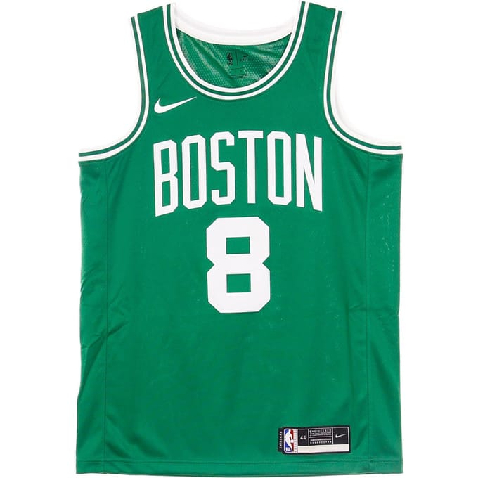 Basketbaltanktop voor heren Nba Swingman Jersey Icon Edition 2020 nr. 8 Kemba Walker Boscel Clover/wit