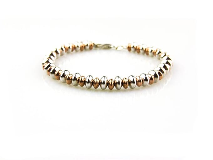 model Carmina armband in zilver en zilver roze verguld
