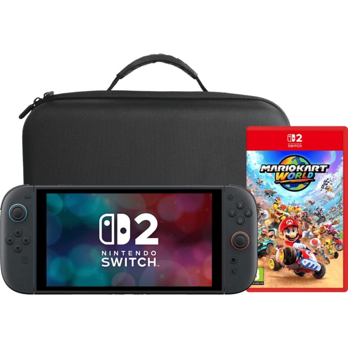 Nintendo Switch 2 + Mario Kart World + BlueBuilt Travel Case