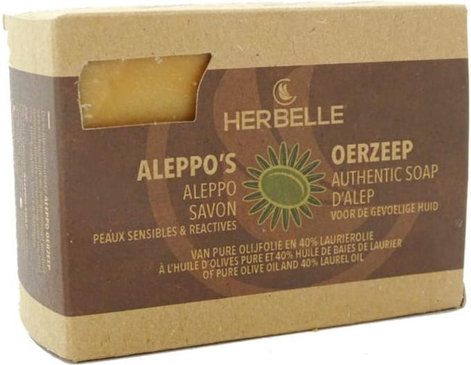 Herbelle Aleppo zeep olijf met 40% laurier 1 Stuks