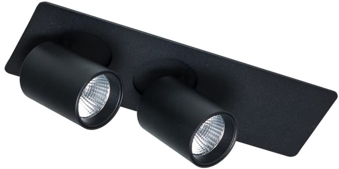 ETH Peter Plafondspot 2 lichts 10w 2700k Zwart