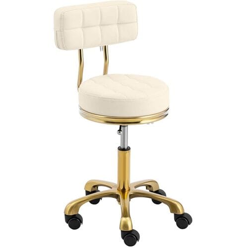 physa Rolkruk met rugleuning - 48 - 61 cm - 150 kg - beige/goud 10040799