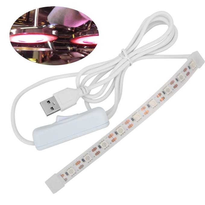 LED Leklicht Reparatiegereedschap Rood Licht voor Saxofoon Fluit Blaasinstrument Detectie USB white