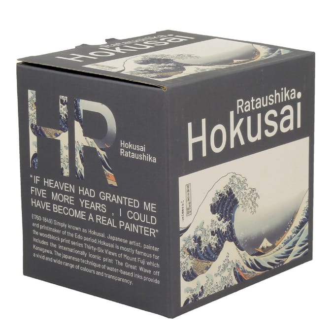 Merkloos Porseleinen Mok 350ml - The Great Wave, Klassiek Design