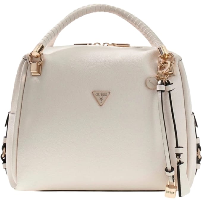 GUESS schoudertas handtas Danya Satchel Cream White crème