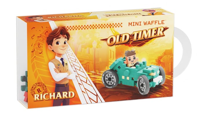 Mini wafel blokken old-timer Richard - Marioinex - vanaf 6 jaar