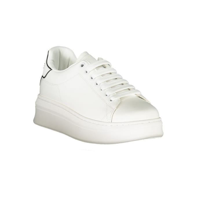 Gaelle Paris Witte Polyurethaan Dames Sneakers