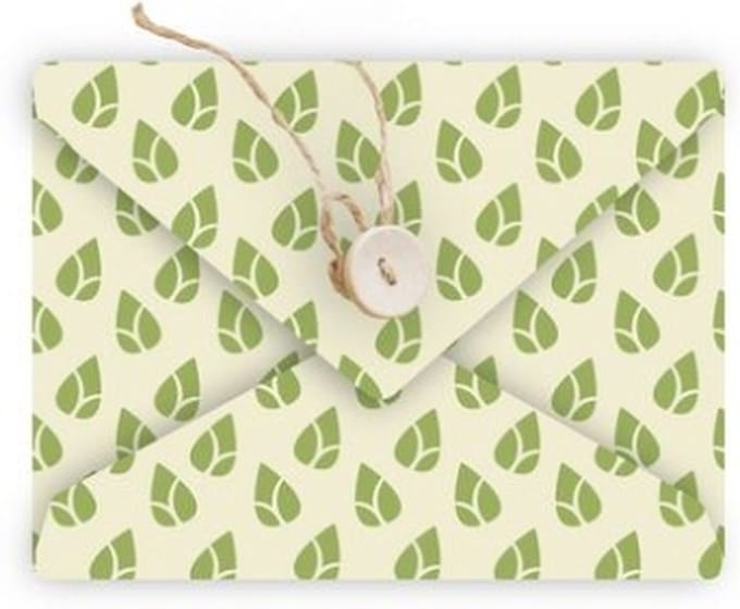Beeswax Wrap, 43 x 58.5 cm, Groen - Pebbly