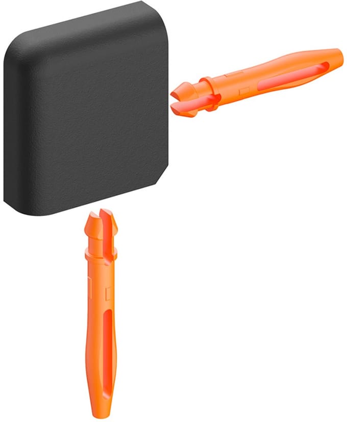 Schlüter Jolly AC buitenhoek mat aluminium zwart 8 mm