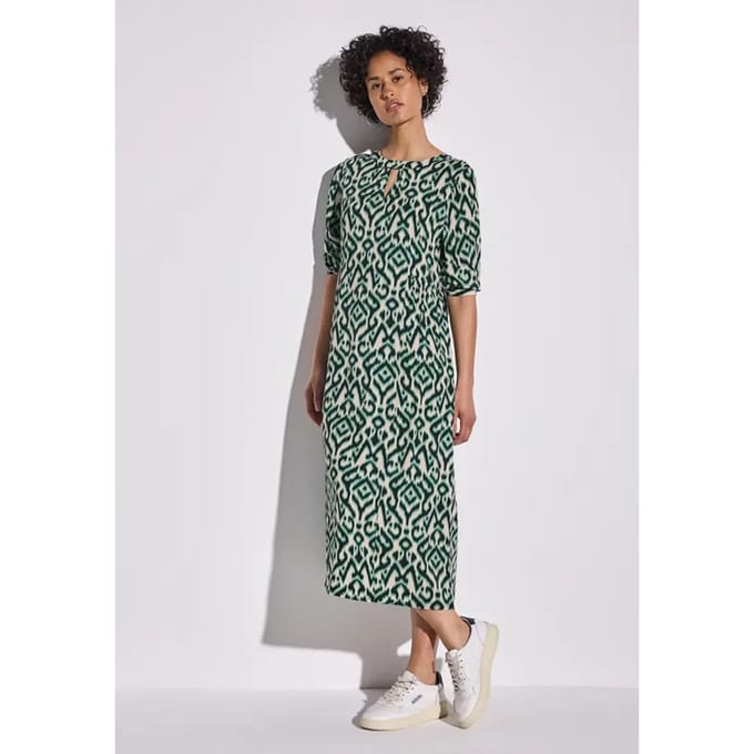 Street one - Jurk - Maat 38 - Vrouwen - Groen - Viscose