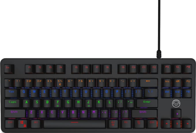 Qware Gaming - Toetsenbord - Houston - Bedraad - USB - RGB - Qwerty