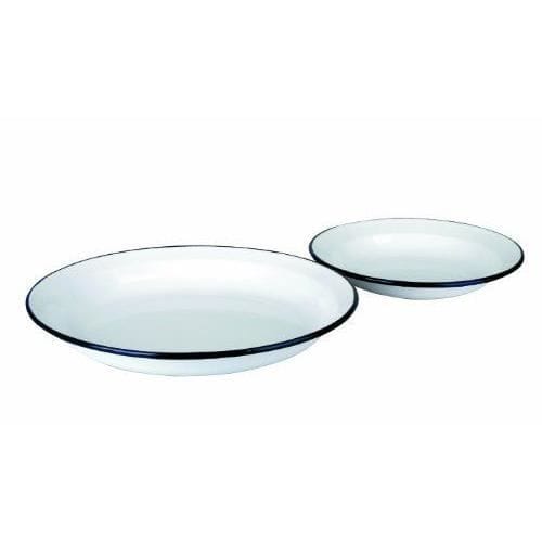 Ibili 912928 Geëmailleerde stalen plaat, 28 cm, wit
