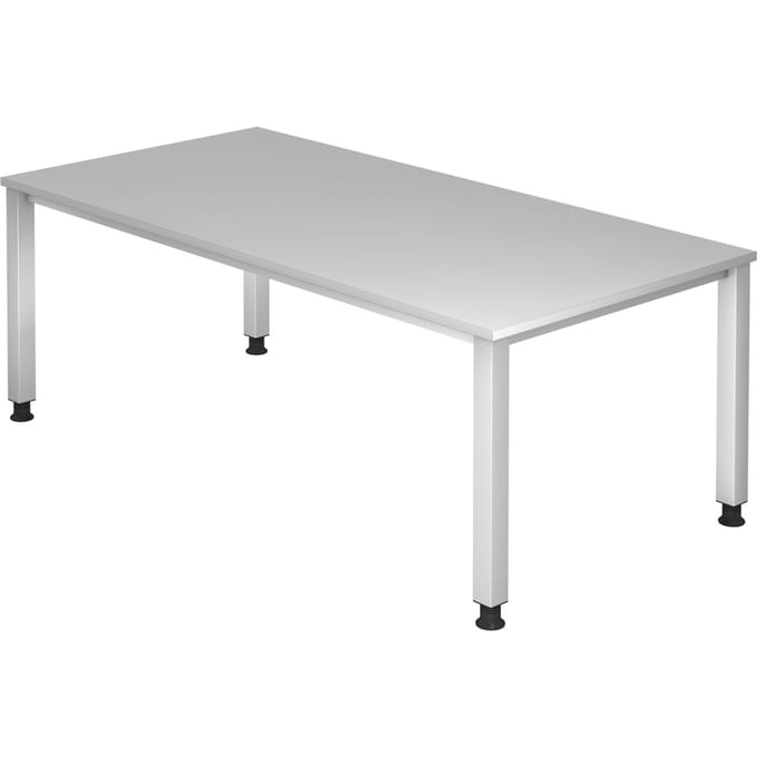 QUEO 2E S | Bureau - Grijs 200 x 100 Tafelhoogte I In hoogte verstelbaar